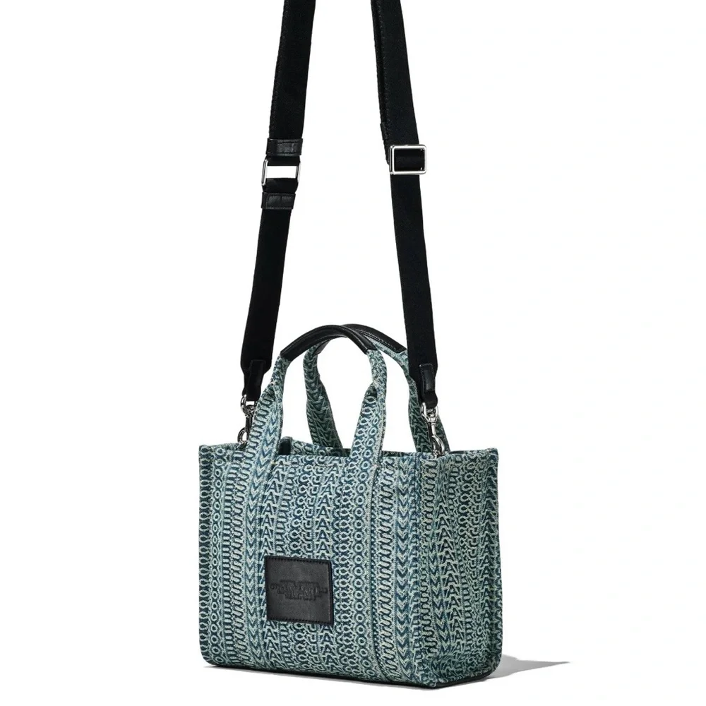 Marc Jacobs The Washed Monogramed Denim Tote - Picture 8 of 10